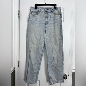 American Eagle Highest Rise Baggy Straight Jeans